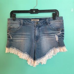 Festival jean shorts (high rise)